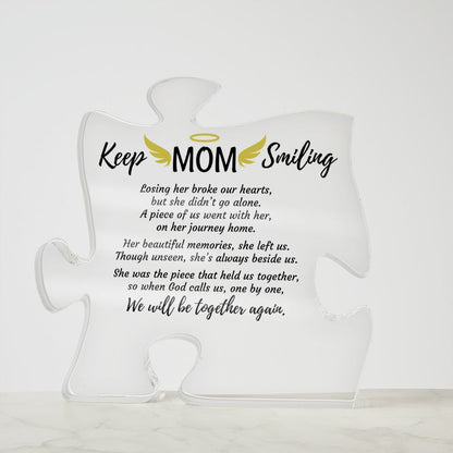 Gift For Loss of Mother, Sympathy, Memorial, Remembrance Acrylic Plaque