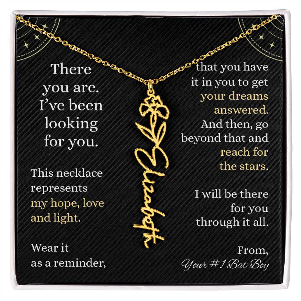 Fantasy Fae Book Boyfriend Encouragement Necklace, Gift for Sister, Best Friend, Niece, Daughter, Granddaughter