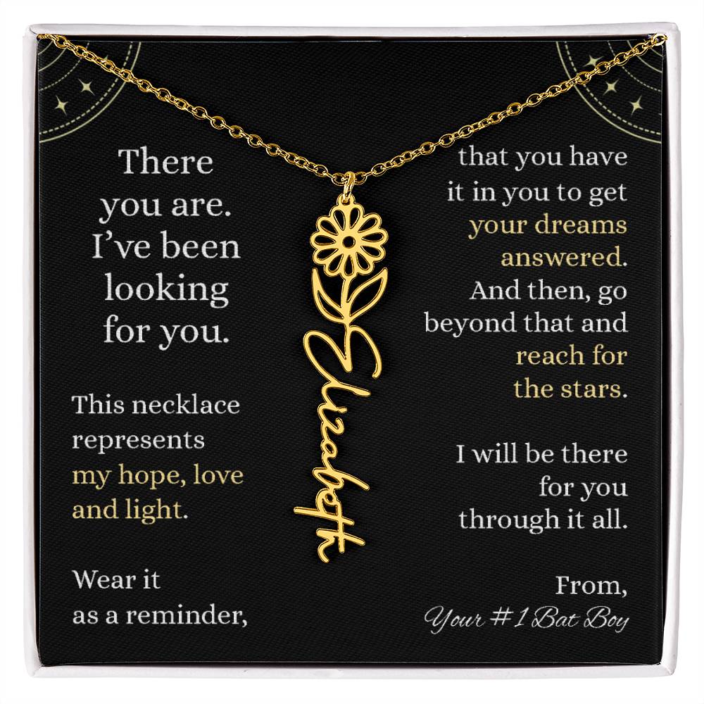 Fantasy Fae Book Boyfriend Encouragement Necklace, Gift for Sister, Best Friend, Niece, Daughter, Granddaughter