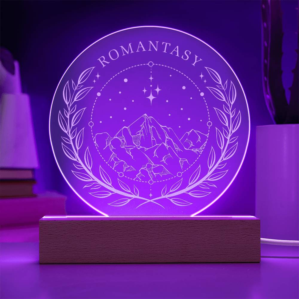 Smut Book Reader Series Fae Romantasy Fantasy Era Engraved LED Acrylic Plaque, Gift for Sister, Best Friend, Mom, Daughter