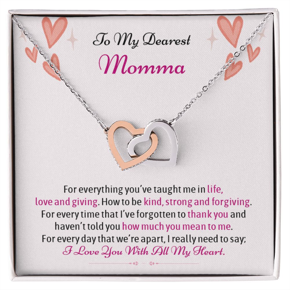 Jewelry For Mother Mom For Everything Interlocking Hearts Necklace